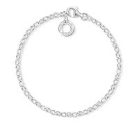 Thomas Sabo Pulsera con dijes clásica de plata de ley 925 X0163-001-12-M