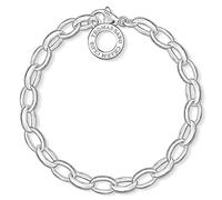 Thomas Sabo Pulsera con dijes clásica grande de plata de ley 925 X0032-001-12-L