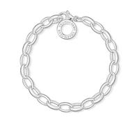 Thomas Sabo Pulsera con dijes clásica grande de plata de ley 925 X0032-001-12-S