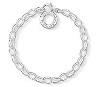Thomas Sabo Pulsera con dijes clásica grande de plata de ley 925 X0032