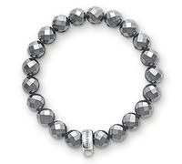 Thomas Sabo Pulsera con dijes de hematita en plata de ley 925 X0187-064-11-S
