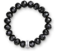Thomas Sabo Pulsera con dijes de obsidiana en plata de ley 925 X0035-023-11-M