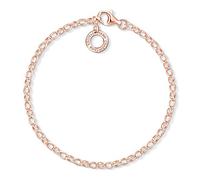 Thomas Sabo Pulsera con dijes de plata chapada en oro X0243