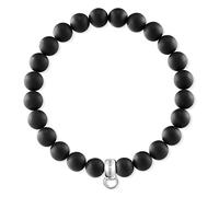 Thomas Sabo Pulsera con dijes en plata de ley 925 negra X0219-023-11-L16.5