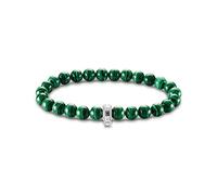 Thomas Sabo pulsera con dijes piedras verdes plata de ley 925 X0284-475-6-L19