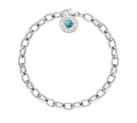 Thomas Sabo Pulsera con dijes Turquesa Plata de ley 925 X0229-404-17-L17