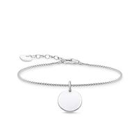 Thomas Sabo Pulsera con Moneda de Plata de Ley 925 A1960-001-21-L19V, 16-19 cm, Plateado