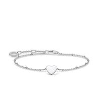 THOMAS SABO Pulsera Corazón con Bolas Plata de Ley 925 A1991-001-21-L19V, 16-19 cm, Plateado