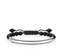 Thomas Sabo Pulsera cuerda de Mujer, Plata de Ley 925,