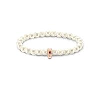 Thomas Sabo pulsera de cuentas con dijes de plata chapada en oro X0284-428-14-L19