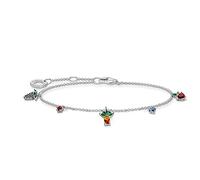 THOMAS SABO Pulsera de frutas coloridas plata de ley 925 A2026-477-7, Eine Grösse, Plata de ley, No es una piedra preciosa