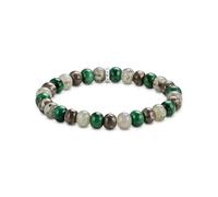 THOMAS SABO Pulsera de jaspe, jade, labradorita con cuentas, tamaño 17