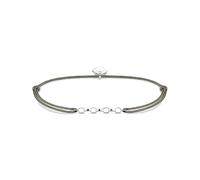 Thomas Sabo Pulsera de Mujer "Charm Little Secret ", Plata de Ley 925, Plateado/Gris