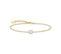 THOMAS SABO Pulsera de plata de ley 925 con circonita rosa A2156-414-14, Eine Grösse, Plata de ley, Circonita cúbica