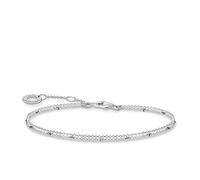 Thomas Sabo Pulsera Doble Plata de Ley 925 A1997-001-21-L19V, 16-19 cm, Plateado