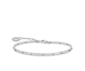 Thomas Sabo Pulsera Doble Plata de Ley 925 A1997-001-21-L19V, 16-19 cm, Plateado