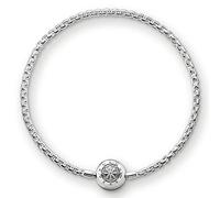 Thomas Sabo Pulsera para Mujer Cuentas Plata de Ley 925 KA0001-001-12-L18, 17 cm, Plata