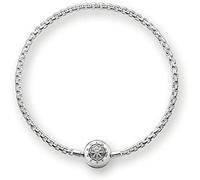 Thomas Sabo Pulsera para Mujer Cuentas Plata de Ley 925 KA0001-001-12-L21, 20 cm, Plata