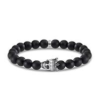 Thomas Sabo Pulsera Unisex Plata de Ley obsidiana - A1940-705-11-L19,5