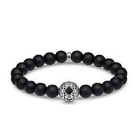 Thomas Sabo Pulsera Unisex Plata de Ley obsidiana - A1941-507-11-L18