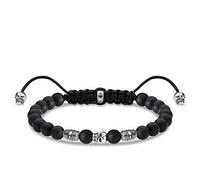 Thomas Sabo Pulsera Unisex Plata de Ley obsidiana - A1945-811-11-L22v