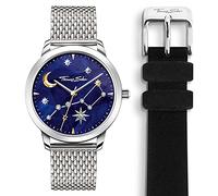 THOMAS SABO Reloj Analógico para Mujer de Cuarzo con Correa en Acero Inoxidable Set_WA0372-217-209-33 MM