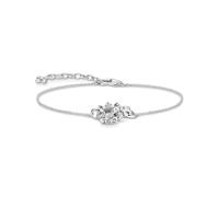 THOMAS SABO Sabo A1982-643-14-L19V - Pulsera para mujer (plata de ley 925, 16 cm - 19 cm), diseño de corona y anillo, 19cm, Plata, No es una piedra preciosa