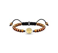THOMAS SABO Sabo A2048-894-2-L22V - Pulsera unisex de plata de ley 925 con chapado en oro amarillo 750, tamaño 15 cm - 22 cm, 22cm, Plata, No es una piedra preciosa