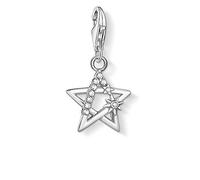 Thomas Sabo Colgante de plata de ley con diseño de estrella con piedras de circonita