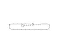 THOMAS SABO Tobillera de plata de ley 925 para mujer, doble fila, AK0030-001-21-L27V