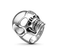 THOMAS SABO TR1704-001-12-54 Rebel at Heart - Anillo para hombre, plata 925, diseño de calavera