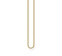 Thomas Sabo Venezia Collar Plata Chapadaen Oro KE1106-413-12-L80, 80 cm, Dorado