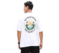 Thomas Scott Hombre | Gráfico | Media Manga | Ajuste extragrande | 100% Algodón | Cuello Redondo | Camiseta Casual, Blanco3, XXL