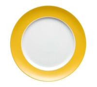 Thomas Sunny Day - Plato Llano de 27 cm, Color Amarillo y Blanco