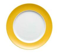 Thomas Sunny Day - Plato Llano de 27 cm, Color Amarillo y Blanco