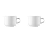 Thomas Trend White 11400-800001-14742 - Juego de 2 tazas de café (porcelana), color blanco