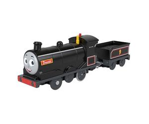 Thomas y Sus Amigos Donald Tren motorizado de Juguete, Locomotora motorizada Que Funciona con Pilas con vagón de Carga para niños y niñas de Preescolar a Partir de 3 años, JBW21