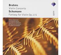Thomas Zehetmair, Christoph Eschenbach & Philharmonia Orchestra - Brahms : Violin Concerto & Schumann : Fantasy - Apex