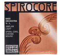 Thomastik Cuerda para Contrabajo 3/4 Spirocore - cuerda La núcleo flexible en espiral, entorchado cromo, afinación para orquesta, ligero