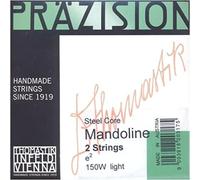 Thomastik Cuerda Mi 150 ligero (1 par) núcleo de acero estañado para Mandolina Präzision/Precisión/Precisión juego 154 ligero
