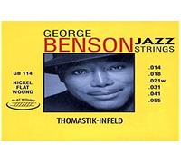 Thomastik cuerda Mi6 .055fw níquel, entorchado plano GB55 para Guitarra Eléctrica George Benson Jazz juego GR114