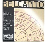Thomastik Cuerda para Contrabajo 3/4 Belcanto La, Afinación Orquesta, Medio, Núcleo de Cable de Acero, Entorchado Cromo