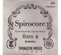 Thomastik Cuerda para Contrabajo 3/4 Spirocore - cuerda Mi núcleo flexible en espiral, entorchado cromo, afinación para solista, medio