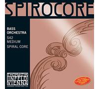 Thomastik Cuerda para Contrabajo 4/4 Spirocore - cuerda La núcleo flexible en espiral, entorchado cromo, afinación para orquesta, ligero