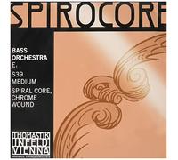 Thomastik Cuerda para Contrabajo 4/4 Spirocore - cuerda Mi núcleo flexible en espiral, entorchado cromo, afinación para orquesta, medio