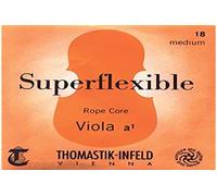 Thomastik Cuerda para Viola 3/4 Superflexible - cuerda Do núcleo de acero, entorchado cromo, mediana