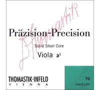 Thomastik Cuerda para viola 4/4 Precision - cuerda Do núcleo de acero sólida, entrochado plata, fuerte