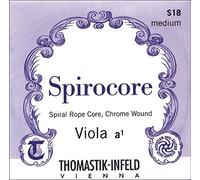 Thomastik Cuerda para Viola 4/4 Spirocore - cuerda Re núcleo en espiral entorchada acero cromo, blanda