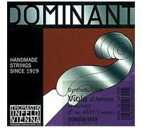 Thomastik Cuerda para viola d'amore Dominant escala 38,5cm - cuerda Re resonancia, entorchado en acero