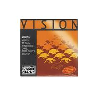 Thomastik Cuerda para violín 1/16 Vision - cuerda Sol núcleo sintético, entorchado en plata pura, medio
